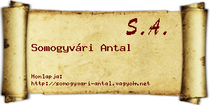 Somogyvári Antal névjegykártya